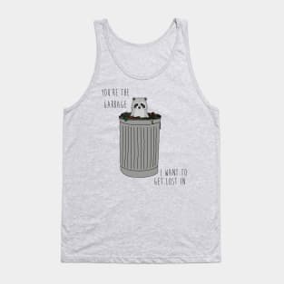 Funny card birthday any occasion card Raccoon garbage Tank Top